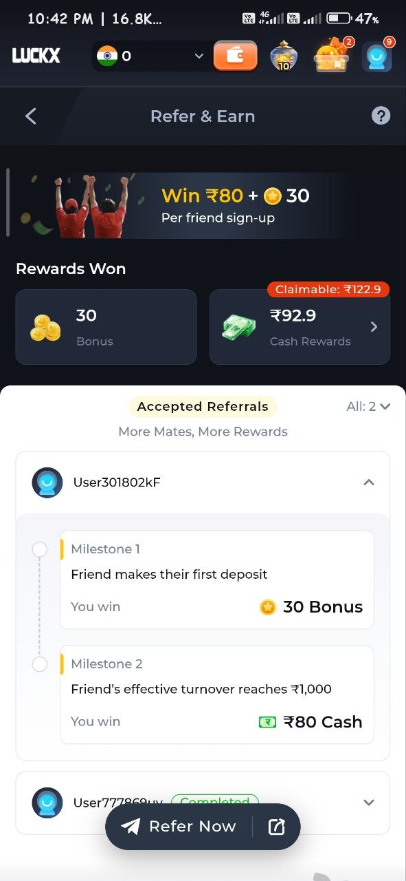 LuckX, LuckX Game, LuckX App and LuckX APK Download information